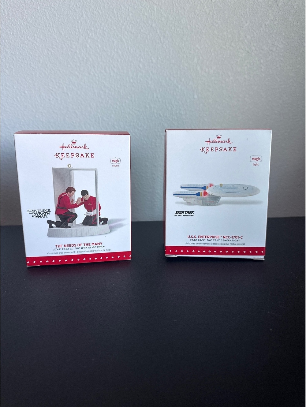 Hallmark 2015 Star Trek Christmas Ornaments Lot